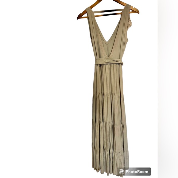 Chintamani Handmade bohemian tiered maxi dress with fringes - Picture 3 of 9